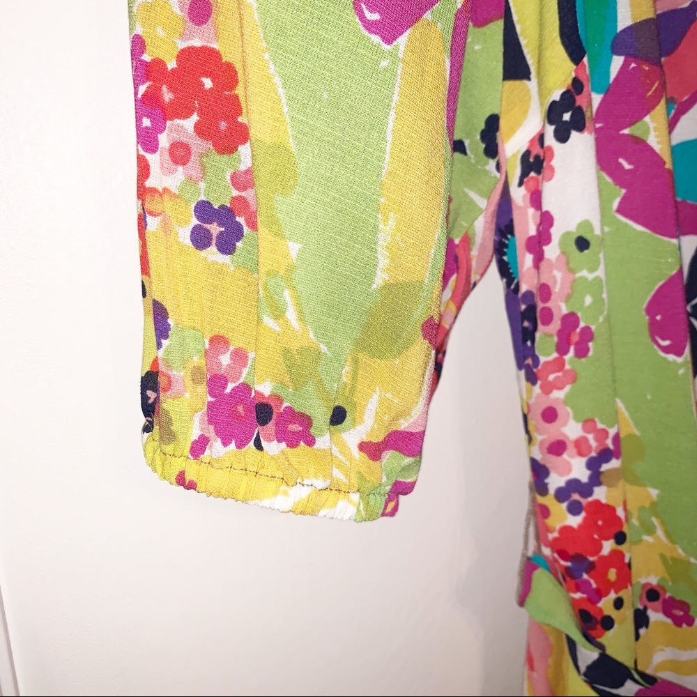 Trina Turk Size 0 Floral Multicolored Dress - Picture 3 of 8